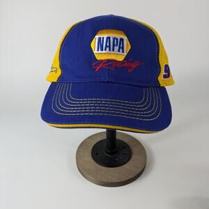 Mens NAPA Racing Baseball Hat Cap Chase Elliot #9 Adjustable Blue Yellow Nascar